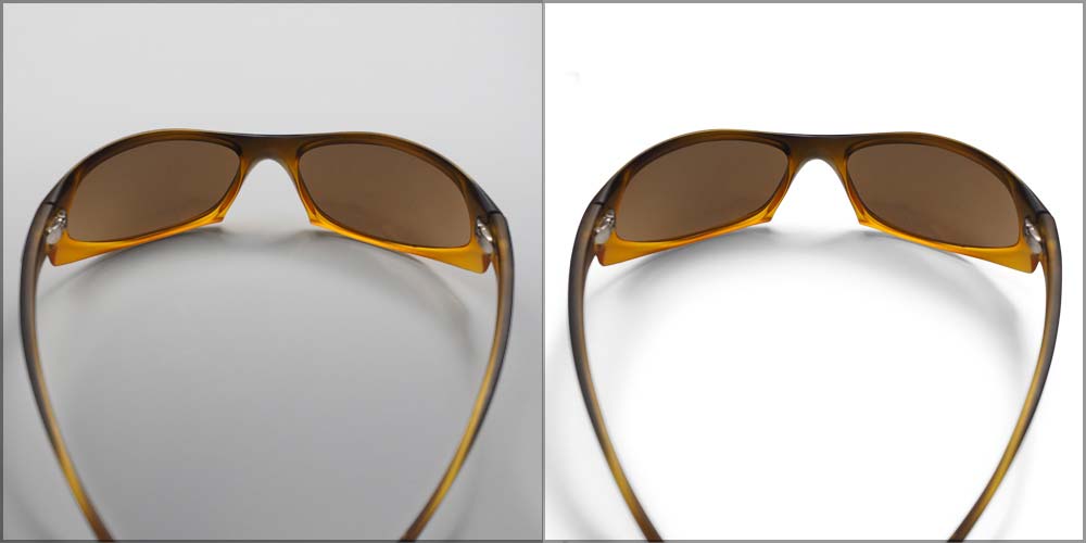 white background before after