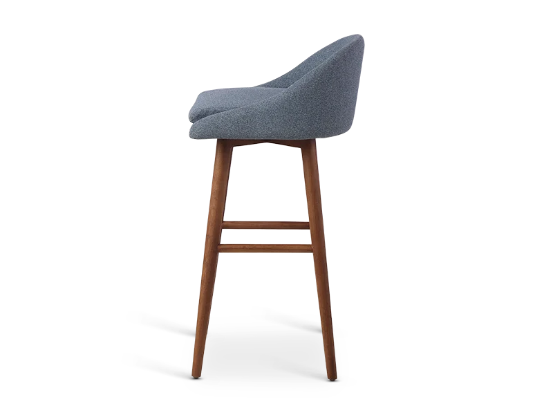 Blue chair professionally edited for shadow creation