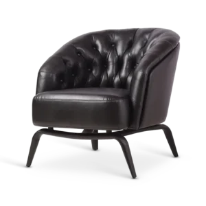 Black Leather Chair Product Photo Retouching