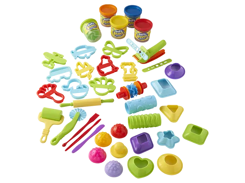 Colorful paint supplies with professional color correction