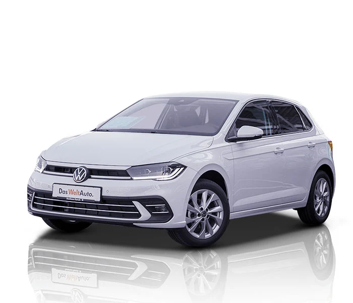 White car after professional image editing