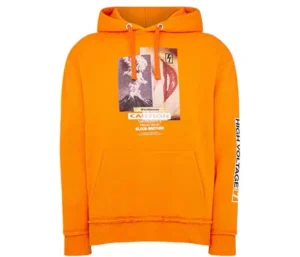 Orange Hoodie Ghost Mannequin After