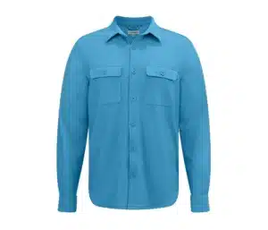 Blue shirt before color correction