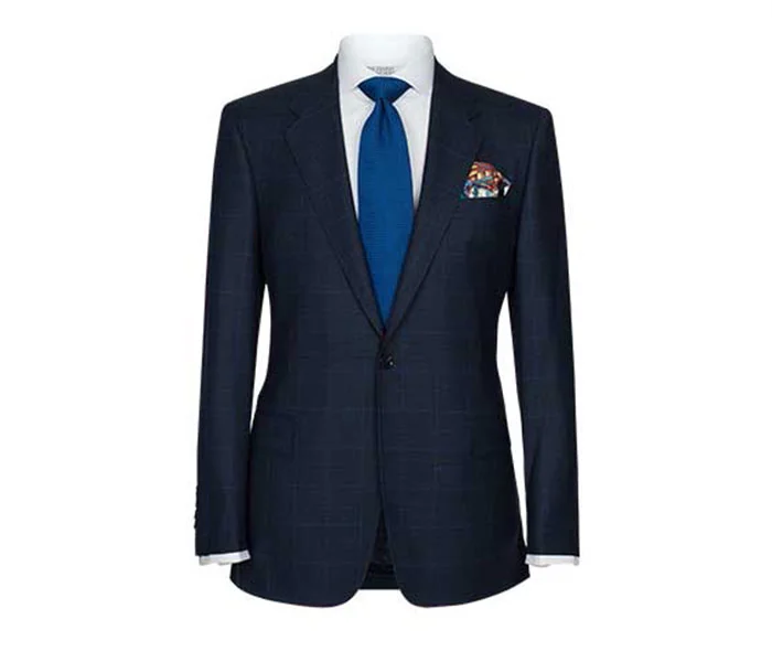 Navy suit after professional ghost mannequin editing
