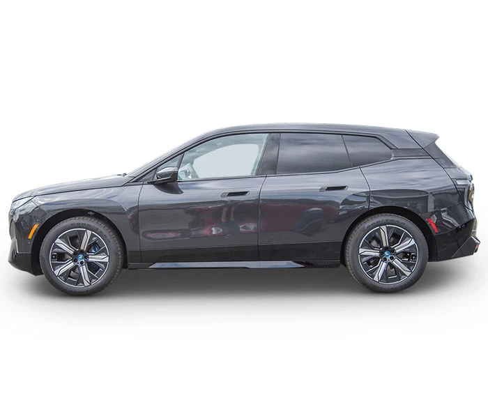 Gray sedan after professional image editing
