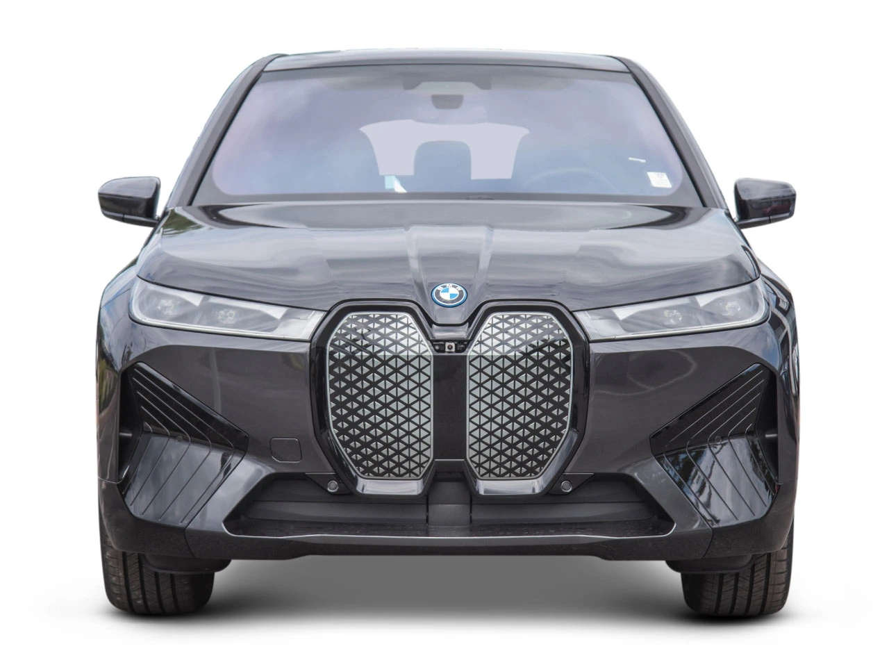 Black BMW car after professional image editing