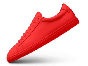 background-removal-service-red-athletic-sneaker