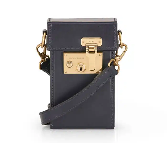 Black crossbody bag after e-commerce image editing