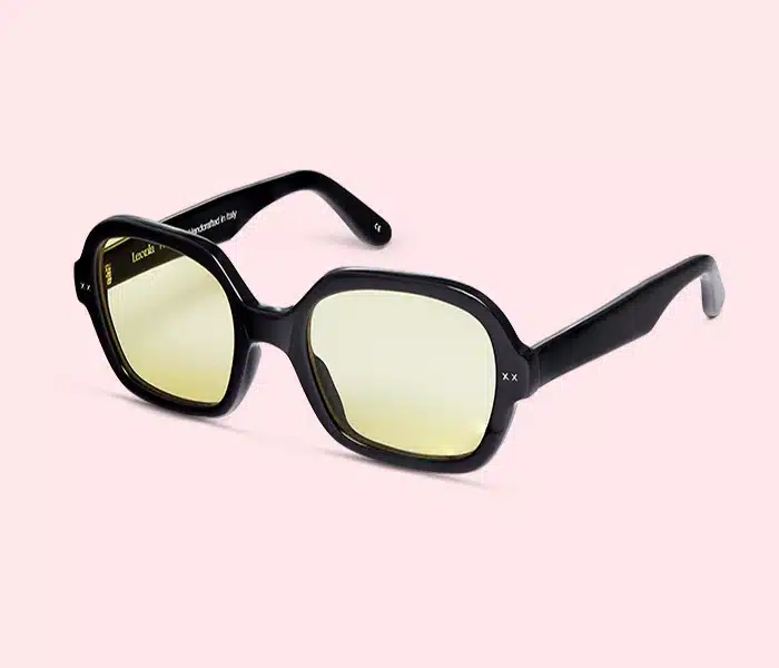 Black eyeglasses with background removal