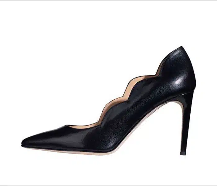 Black high heel after e-commerce image editing