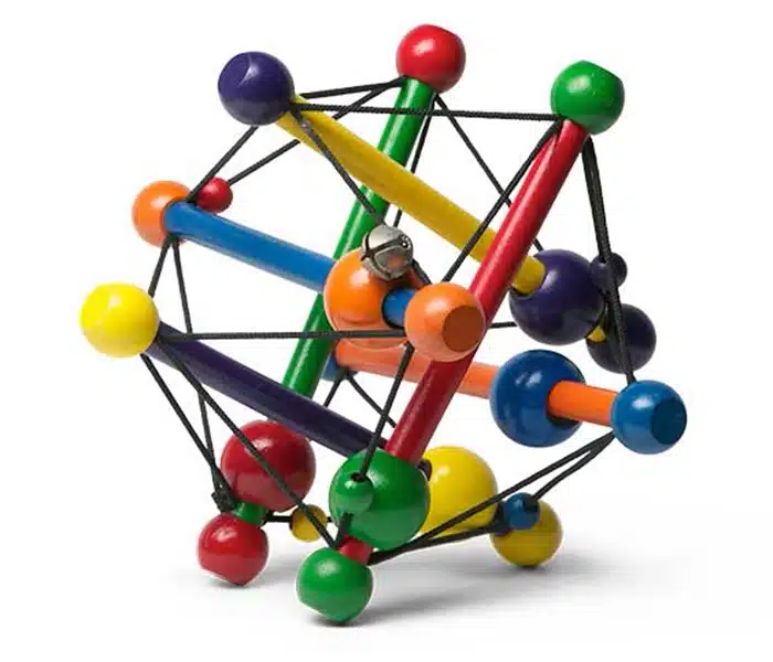 Colorful geometric toy after clipping path service
