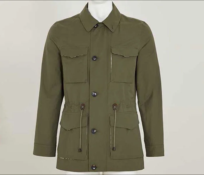 Green shirt professionally edited with ghost mannequin service