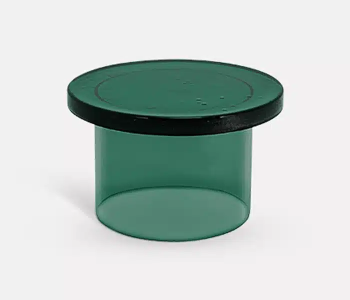 Green round table product image with background removal