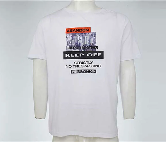 White T-shirt professionally edited for product presentation