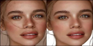 Face Photo Retouching Before After