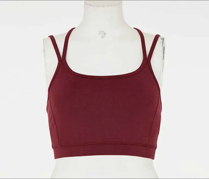 Red top professionally edited for apparel product presentation