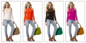 Fashion Model Color Correction Before and After