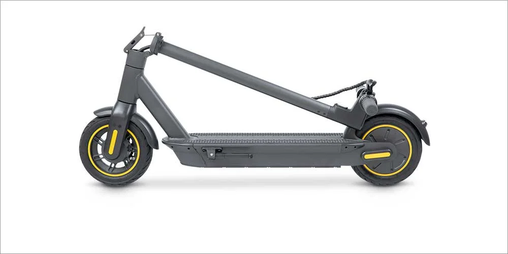 Electric scooter with realistic shadow