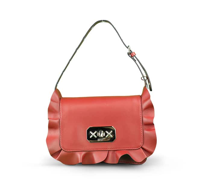 Red handbag after clipping path service