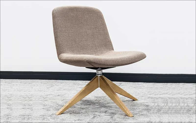 Beige chair with natural shadow