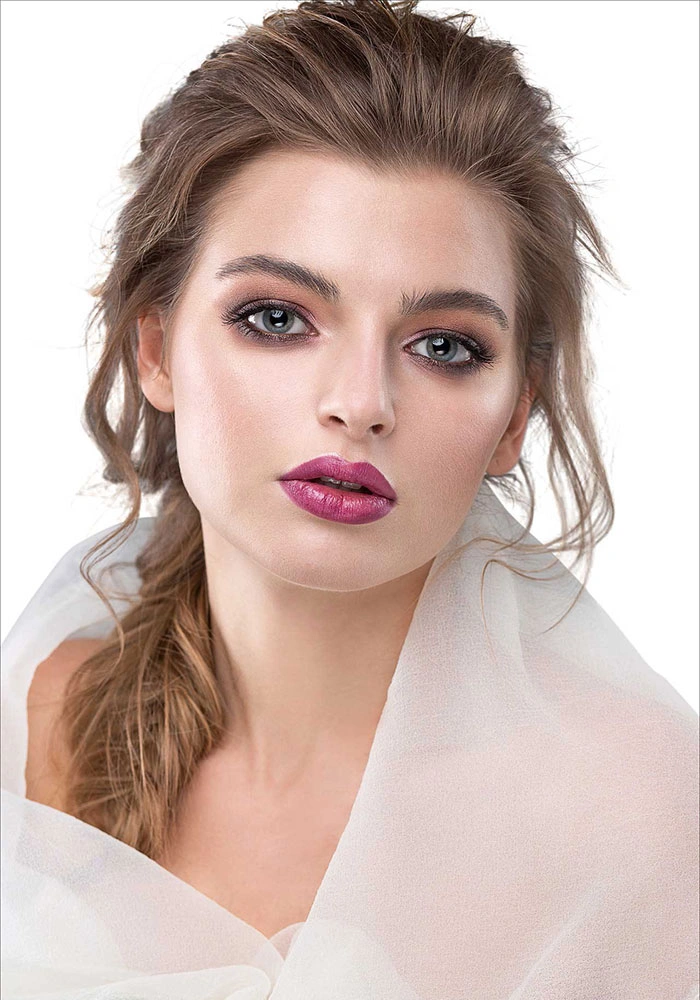 Woman portrait after professional image masking